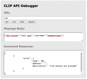 Hue API create new user