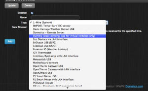 Domoticz add Dummy Device