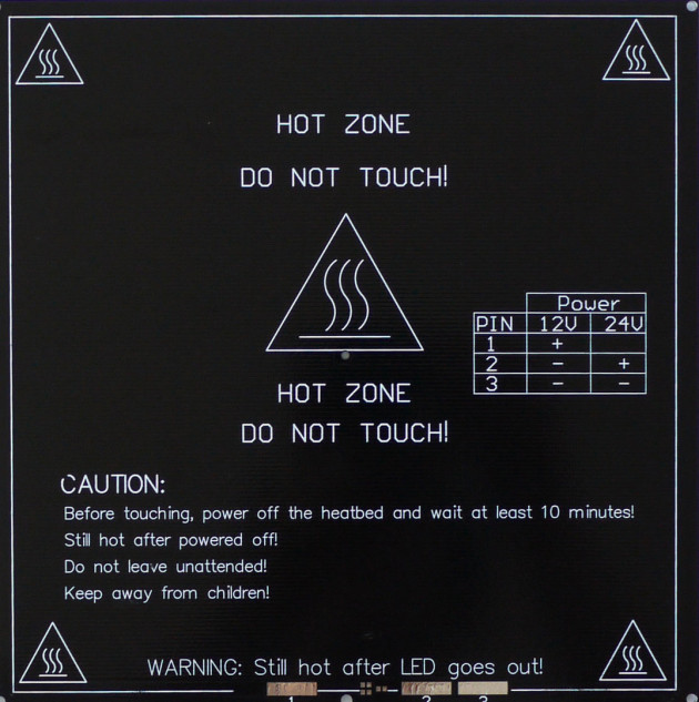 Heated bed for my Mamba3D 3dprinter